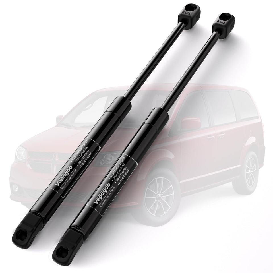 Vepagoo rear hatch struts front packaging showing product and benefit of correct fit
