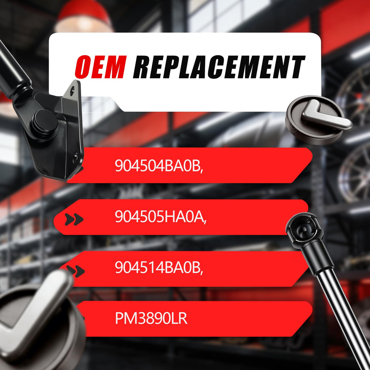 Vepagoo strut end fitting detail ensuring secure OEM-style mount