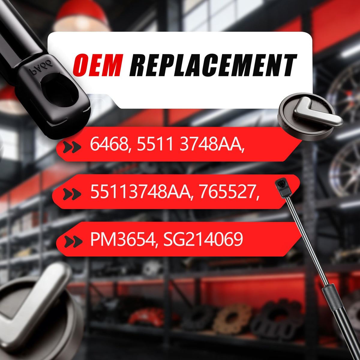 Vepagoo struts mounted under hood restoring hands-free opening