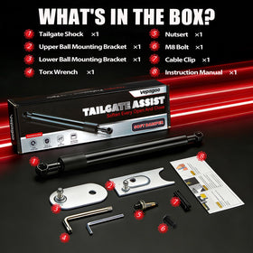 Vepagoo hardware layout with included tools and fasteners for easy installation