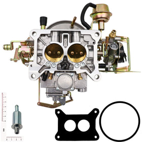 VergasRetor carburetor installed on an engine bay demonstrating fitment and wiring hookup