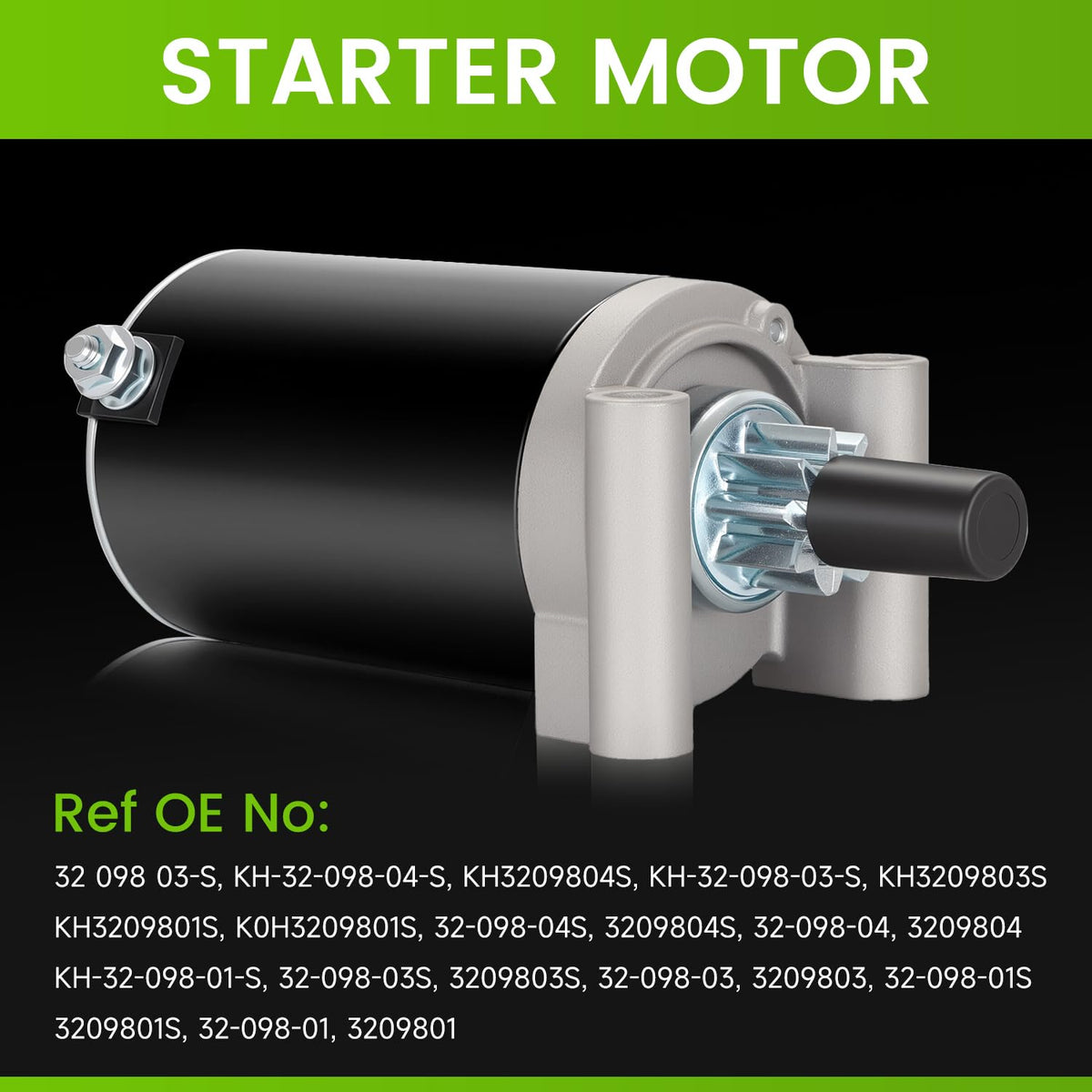 VERIDRIV starter installed on Kohler engine demonstrating direct-fit replacement