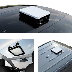 Veritas Vans front view of mount showing secure fit and protection