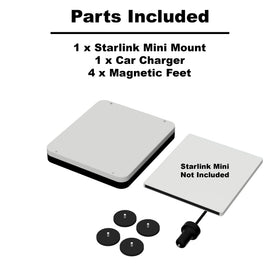 Veritas Vans mount next to hand for scale showing compact, travel-ready size