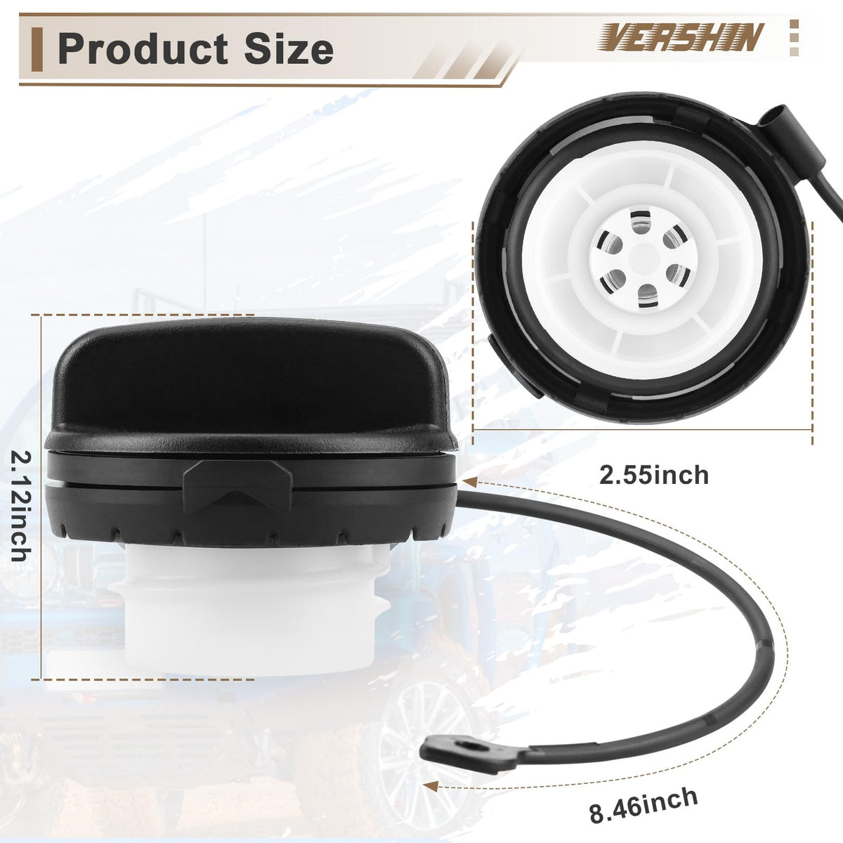 Vershin tether rope and two locking buckles highlighting adaptable mounting