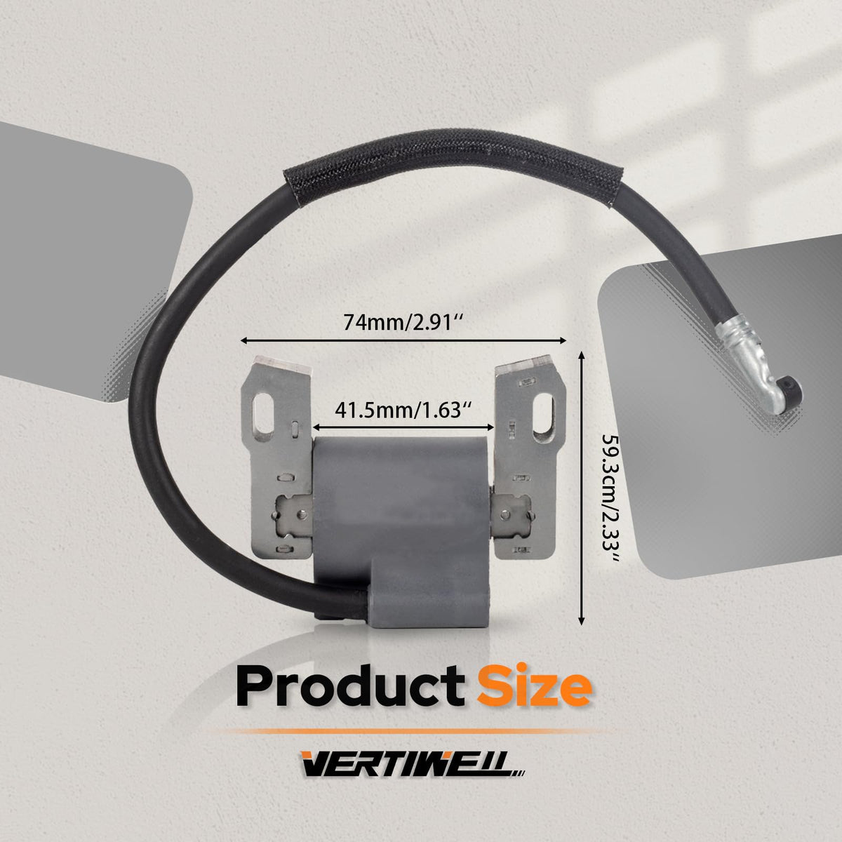 Vertiwell coil installed under engine shroud demonstrating clean integration