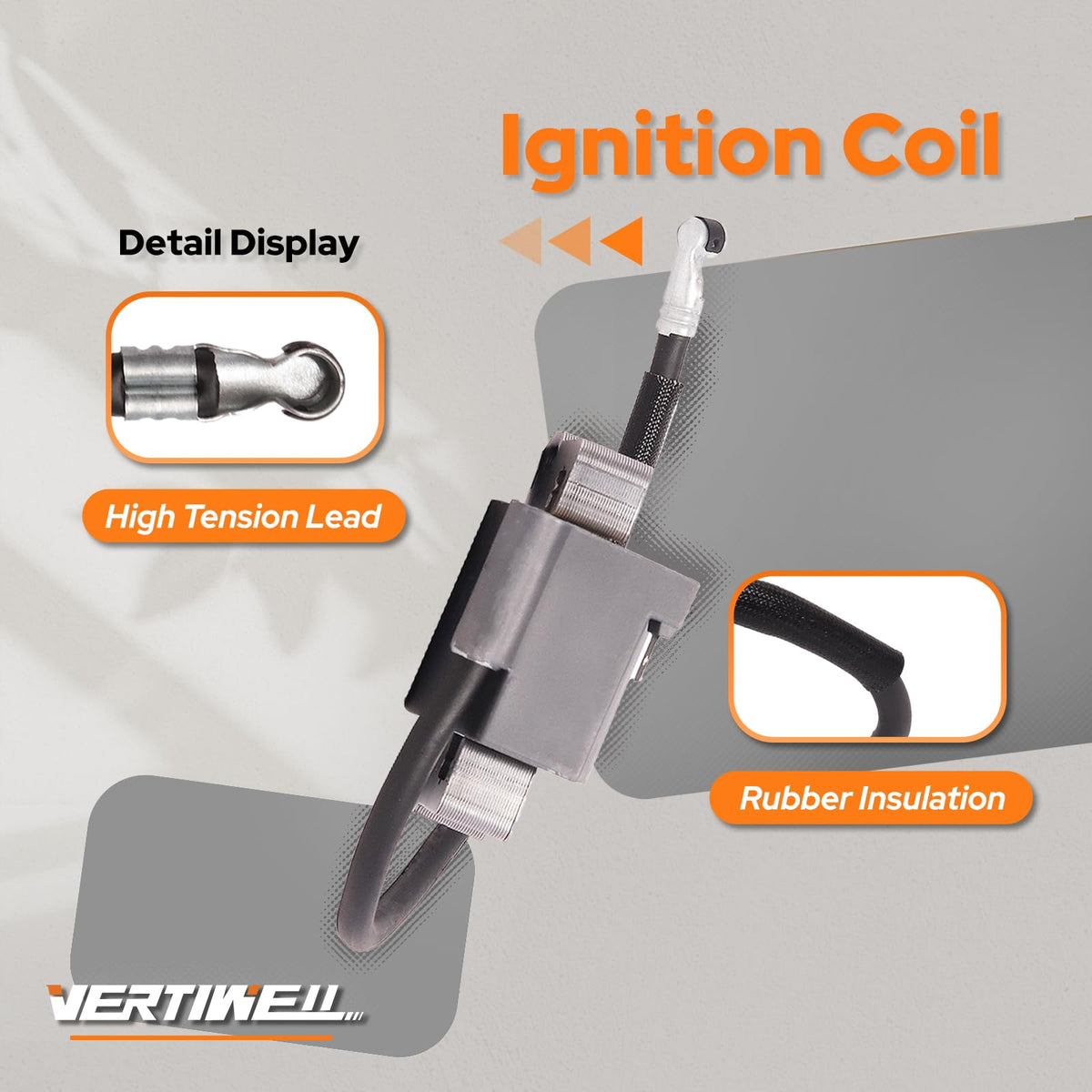 Vertiwell coil mounted on Briggs and Stratton engine illustrating correct fit