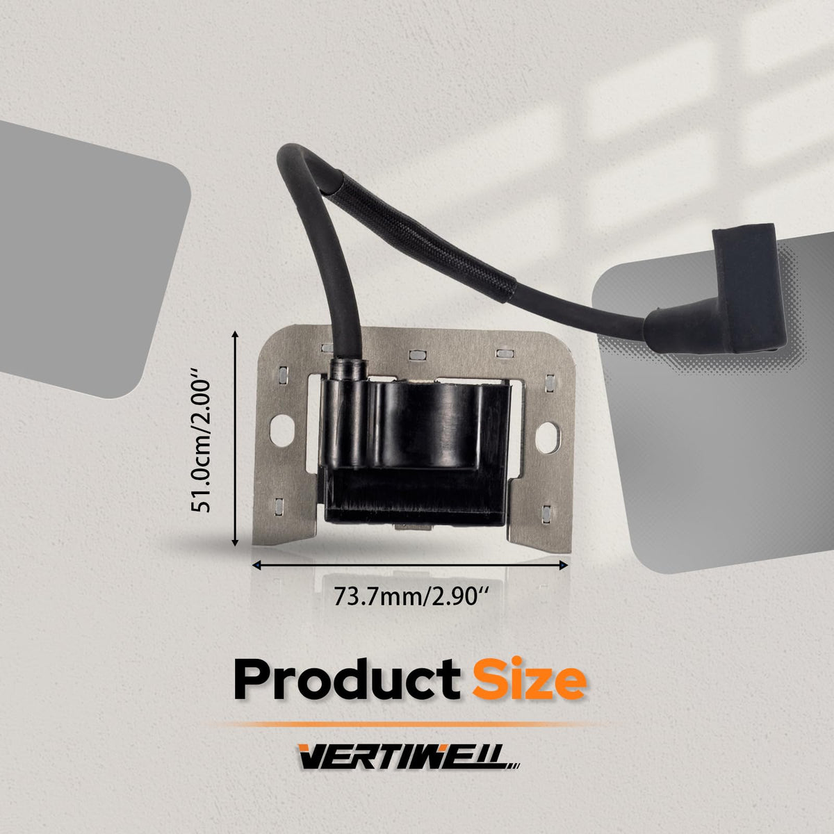 Vertiwell boxed contents laid out showing two coils and hardware