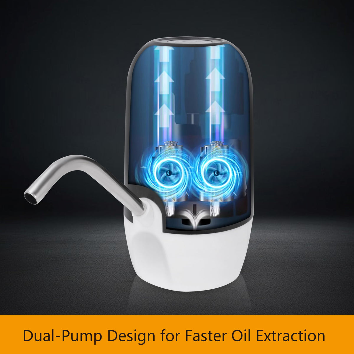 vervecling pump in use under car hood illustrating fast oil extraction benefit