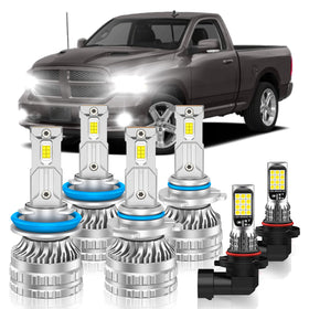 VESTNEXCL front packaging showing 6-piece Dodge Ram LED kit and easy fit