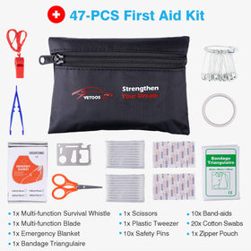 Vetoos kit contents laid out to show comprehensive tools and preparedness