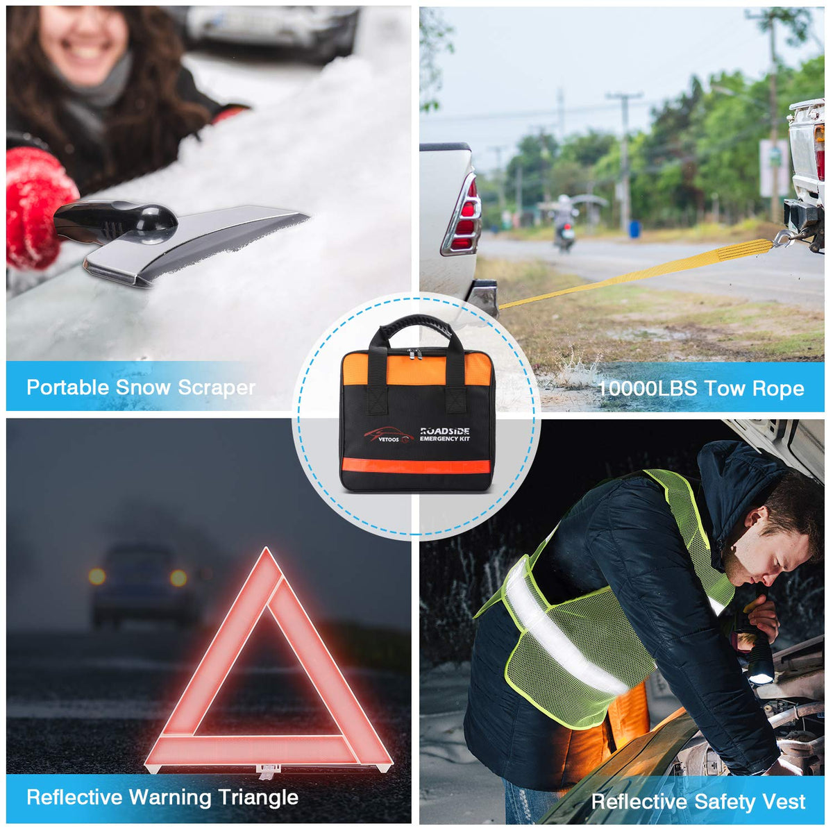 Vetoos kit used at roadside illustrating fast assistance and safety