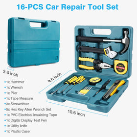 Vetoos repair tool set organized in case for quick access and portability