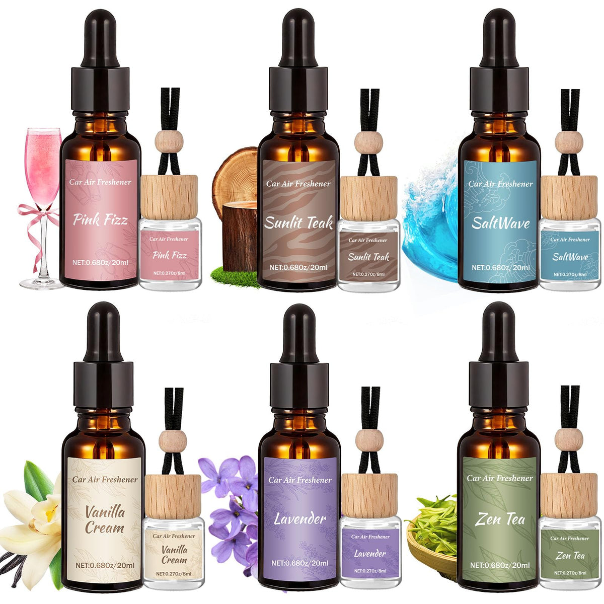 Vetuslumen front packaging showing 12-pack and six scents for convenient gifting