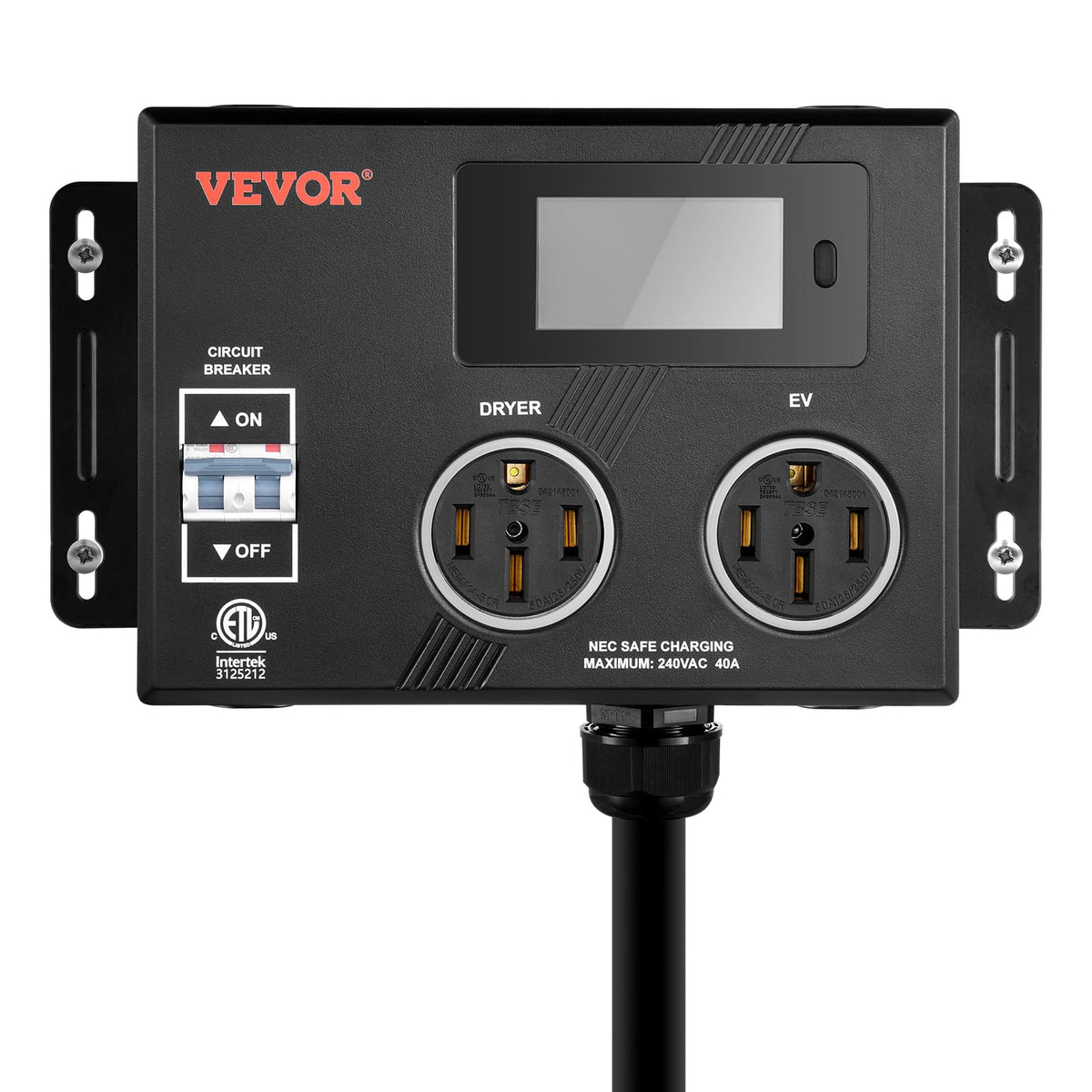 VEVOR product label with ETL mark and electrical specification details