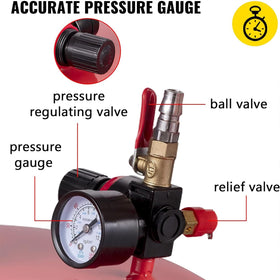 VEVOR heat-resistant 5.7-foot drain hose for safe high-temperature transfer