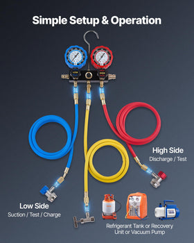VEVOR adapters and tools arranged to show included fittings and service convenience