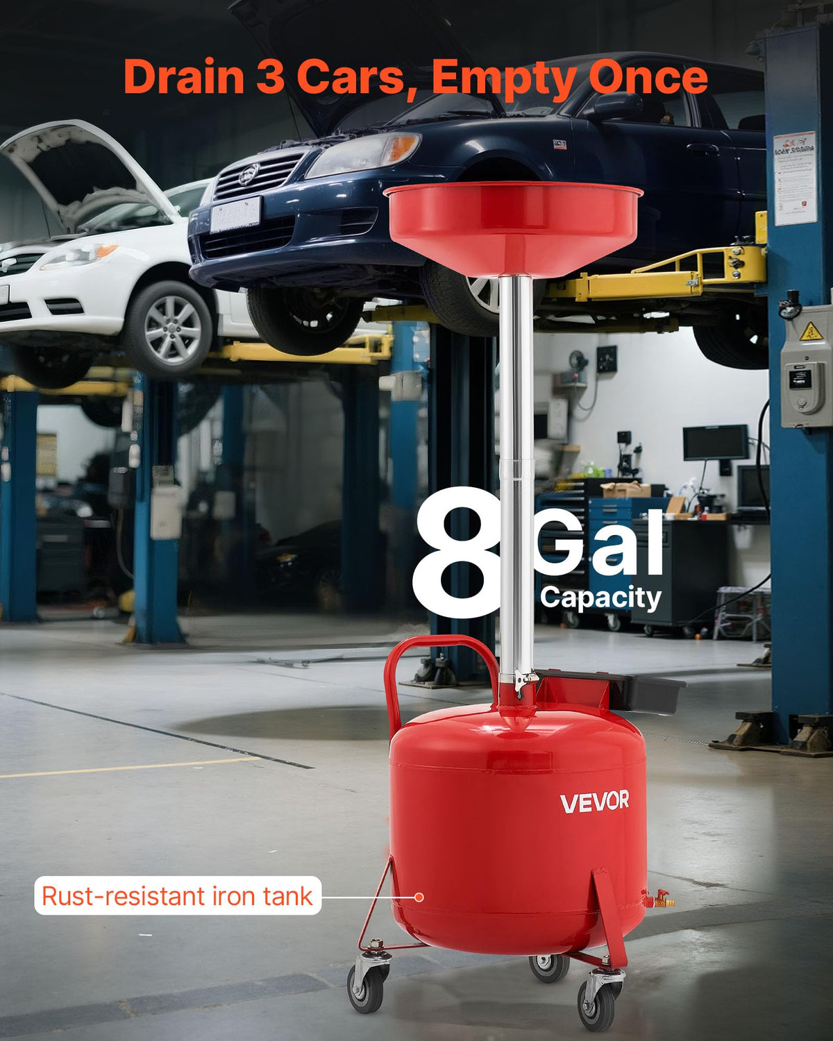 VEVOR adjustable height column detail for versatile vehicle clearance