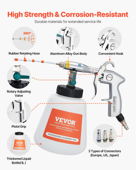 VEVOR trigger and aluminum body detail ensuring precise control and strength