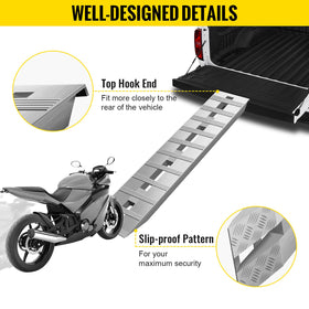 VEVOR adjustable safety straps securing ramps for tip-proof loading