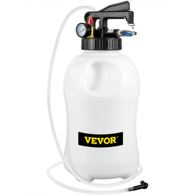 VEVOR ATF pump size comparison with toolbox to show portable 10L scale