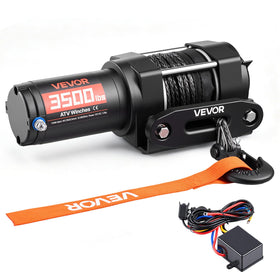 VEVOR winch front view showing compact design and mounting plate benefits