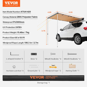 VEVOR mounting brackets and hardware kit ready for universal installation