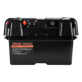 VEVOR battery box lifestyle on fishing boat showing marine use and organized power