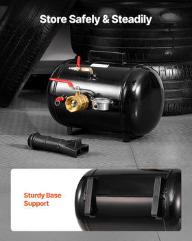 VEVOR bead seater in use seating a truck tire demonstrating quick, professional results
