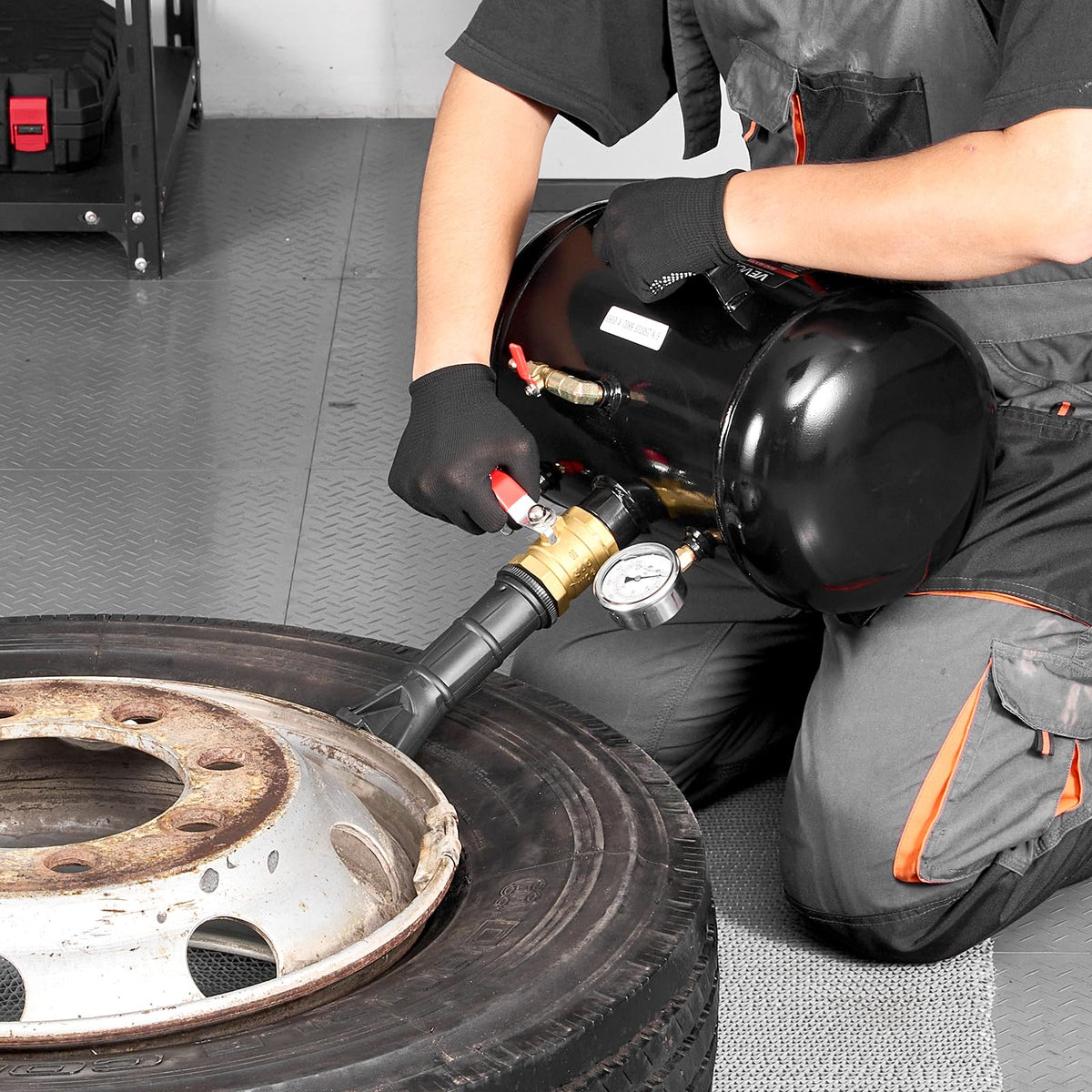 VEVOR bead seater safety valve closeup highlighting overpressure protection
