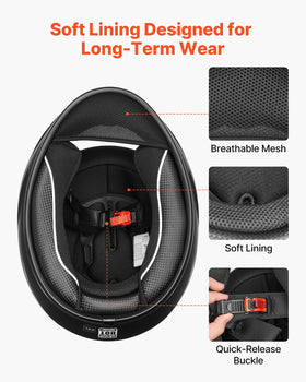 VEVOR Bluetooth speaker pocket interior showing easy communication install