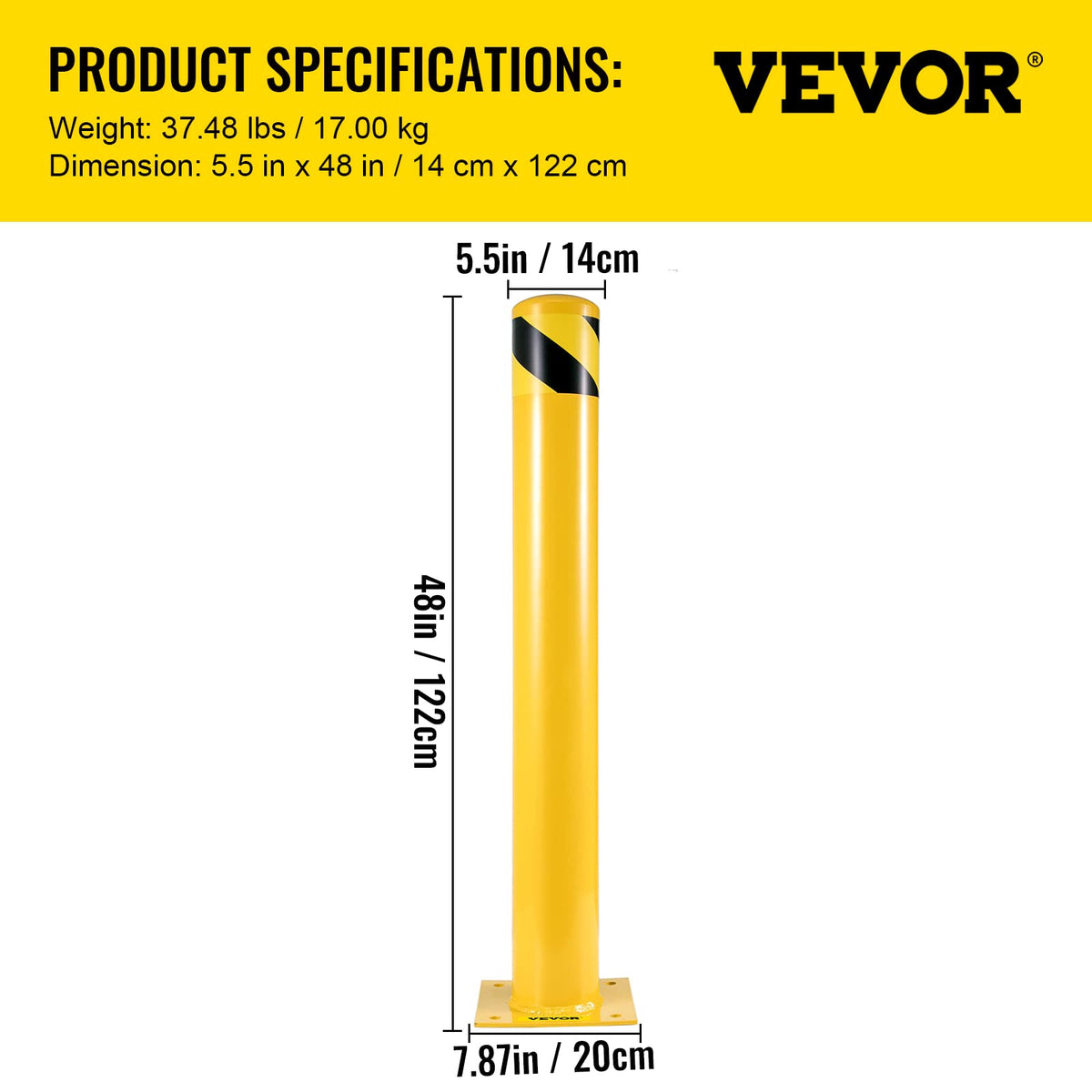 VEVOR anchor bolts and wrench included for fast, secure installation