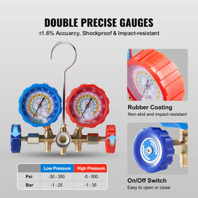 VEVOR can tap and adapter set up for quick refrigerant can connections
