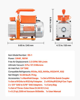 VEVOR can tap attached to refrigerant can for safe access and controlled charging benefit