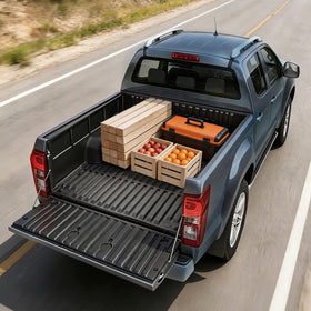 VEVOR cargo secured on mat illustrating reduced load shifting