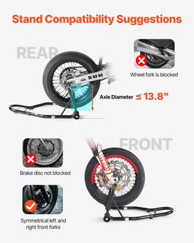 VEVOR casters and handle action showing easy rolling advantage