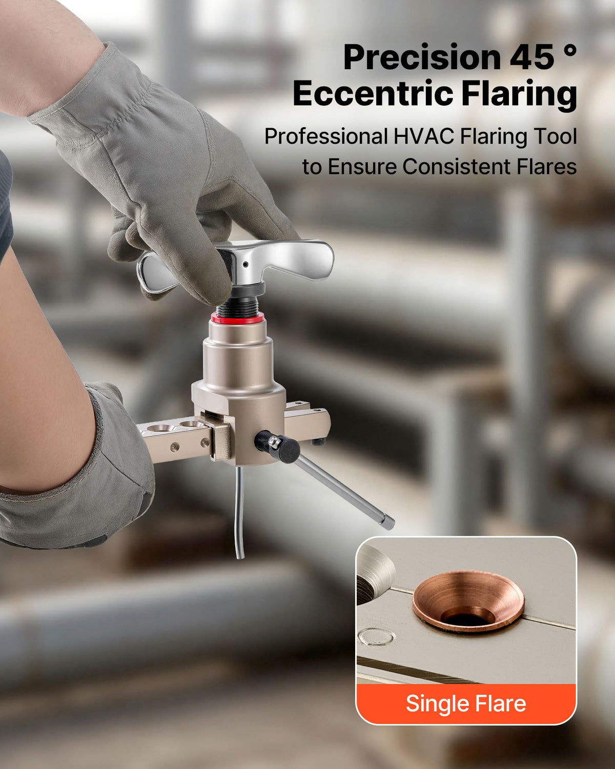 VEVOR clamp size markings for quick tube selection and accuracy