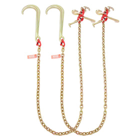 VEVOR chains coiled for storage showing compact portability benefit