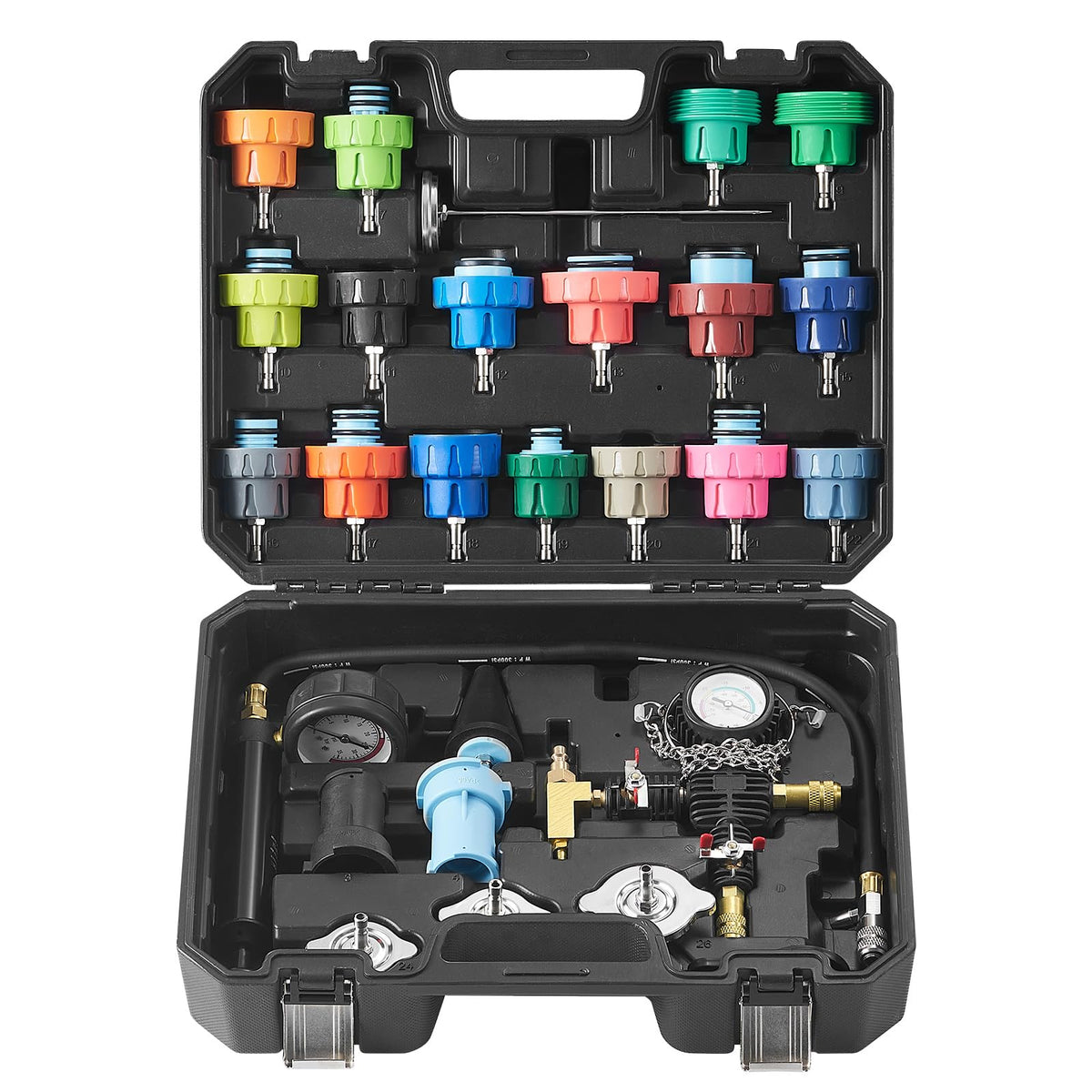 VEVOR compact toolbox interior keeping adapters and parts neatly organized
