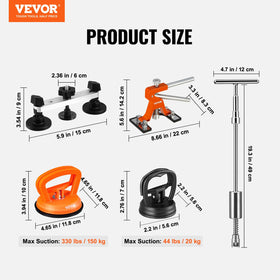 VEVOR complete kit layout with all 117 pieces for easy inventory and tool selection