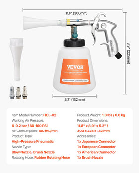 VEVOR connector set with 1/4 NPT adapters for broad compressor compatibility