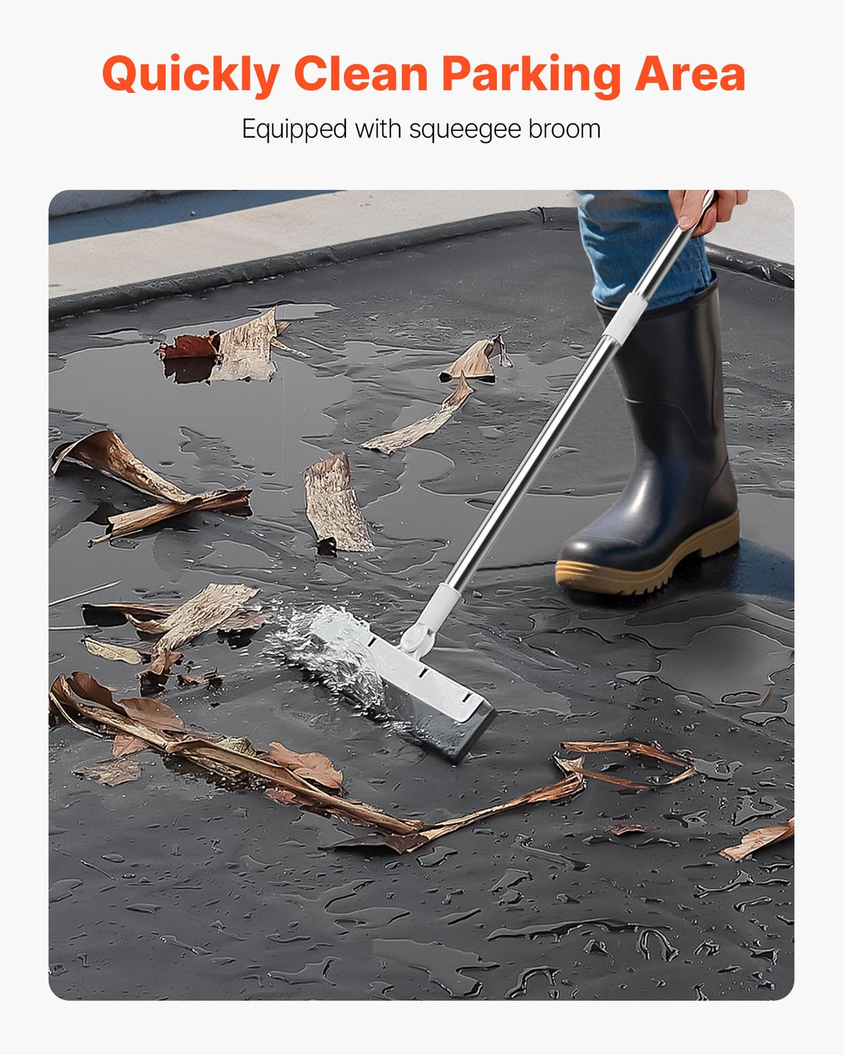 VEVOR hook-and-loop anchors securing mat to floor for stable placement