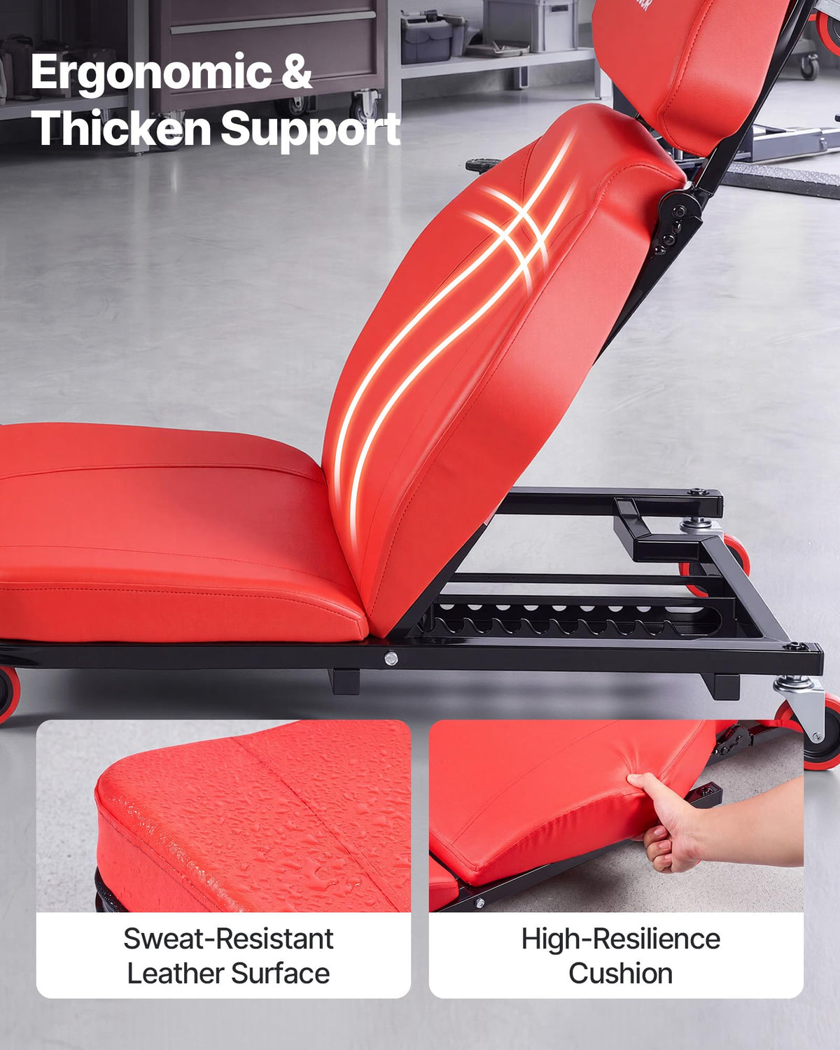 VEVOR six swivel casters close-up for smooth multi-directional movement