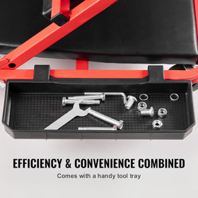 VEVOR welded steel frame joint highlighting heavy-duty strength