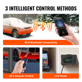 VEVOR LCD and remote control showing clear readout and convenience