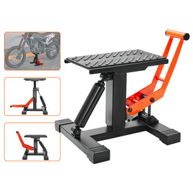 VEVOR front view of lift stand showing sturdy frame and fast setup benefit