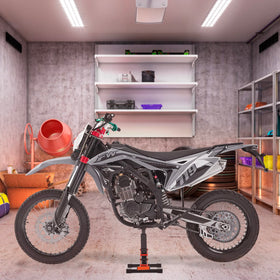VEVOR folded or stowed lift showcasing convenient storage and space saving