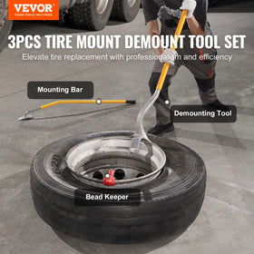 VEVOR demount tool nylon roller close-up prevents rim damage