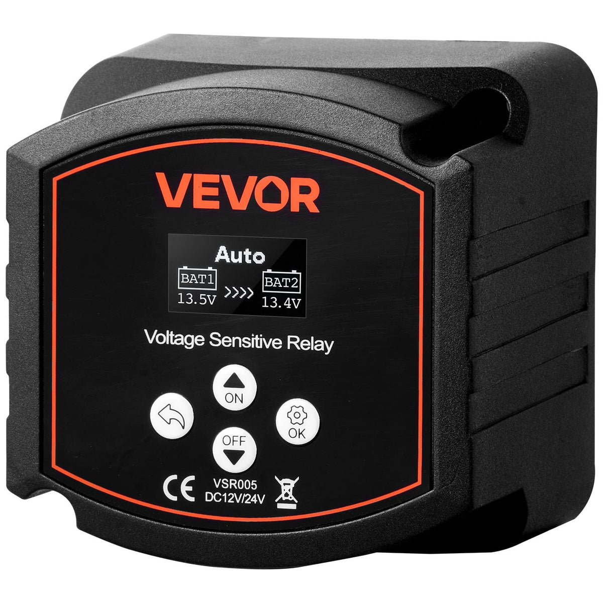 VEVOR isolator front panel showing controls and clear labeling for easier installation