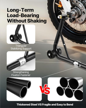 VEVOR dual-fork topheads angle showing protected fork contact